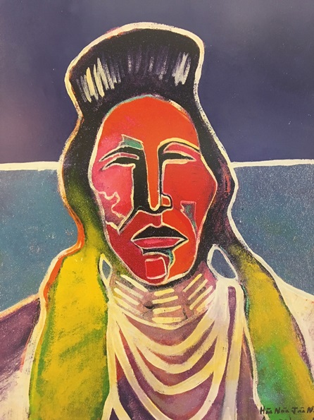 UNTITLED, By Brent L. Learned (Haa-Naa-Jaa-Ne-Doa), 1999, Cheyenne/Arapaho Nation, Lithograph