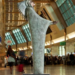 Prayer Sculpture at Will Rogers World Airport