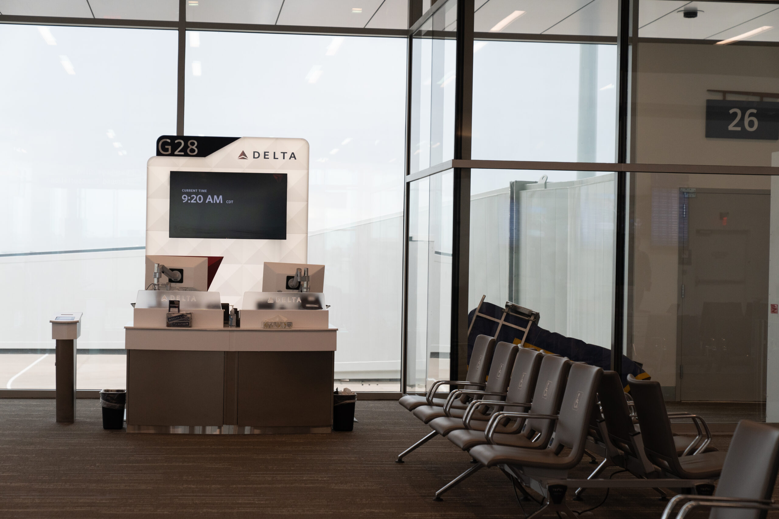 Airport gate interior