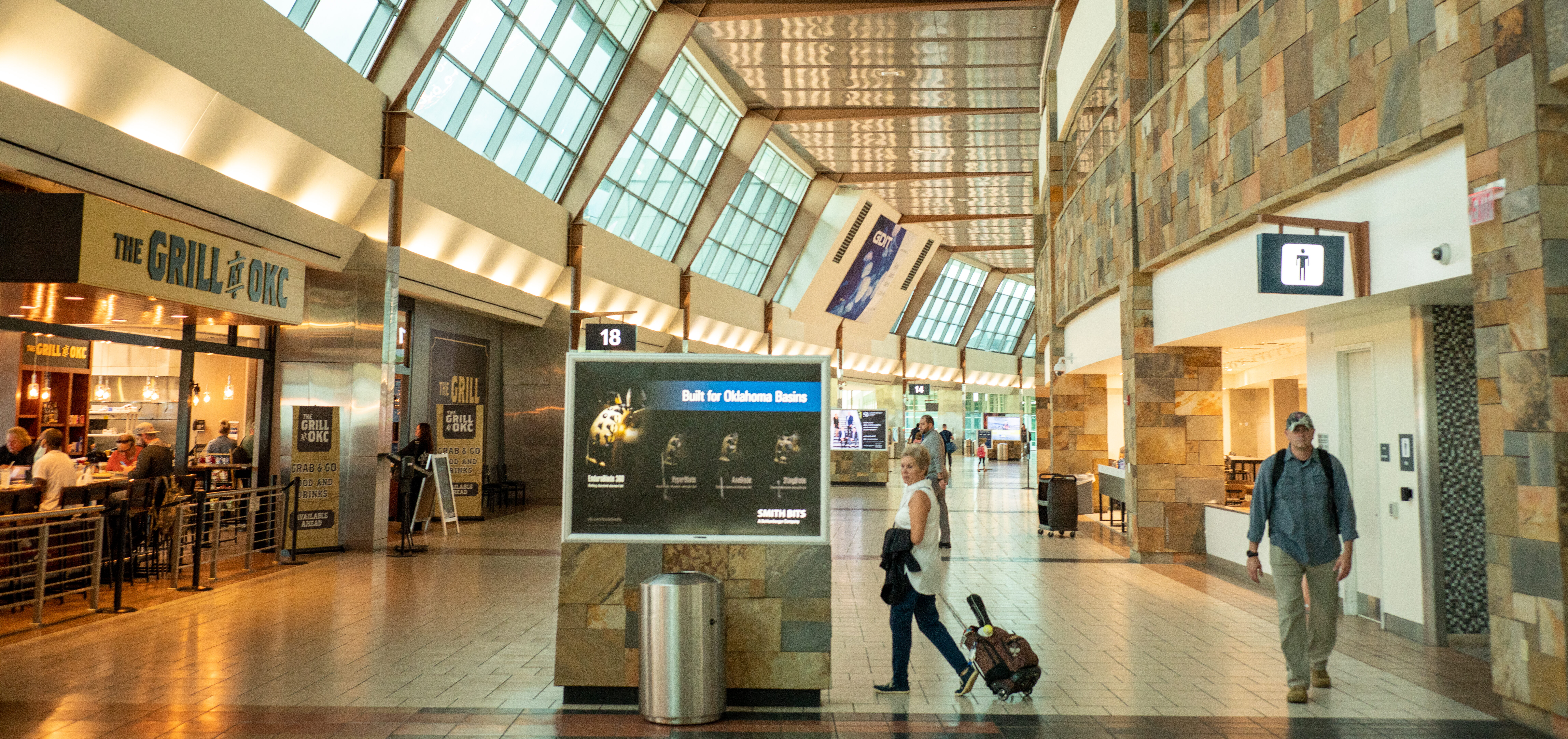 View of the interior of the airport