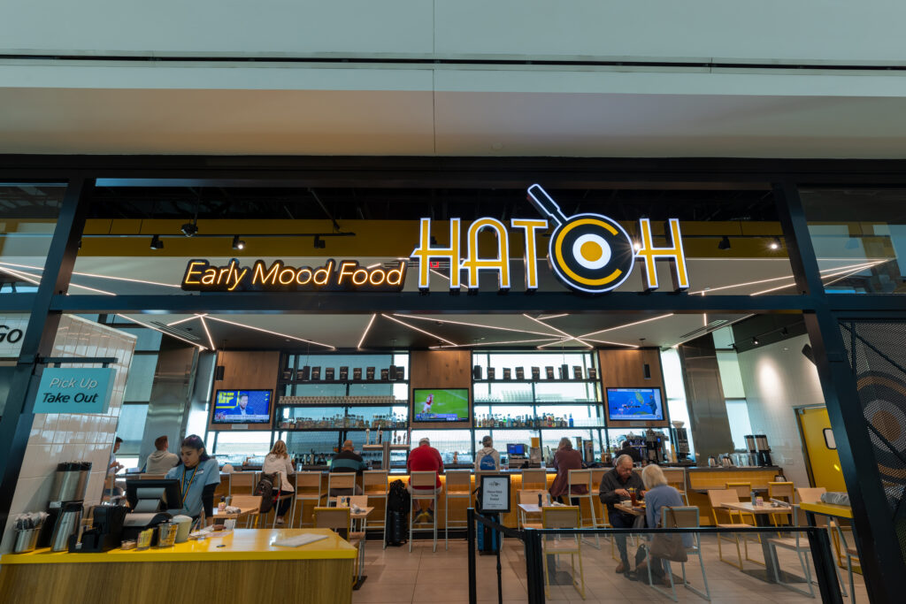 Hatch restaurant at the airport