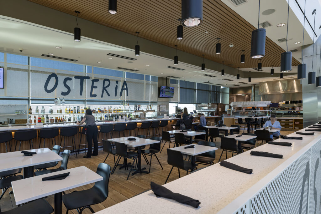 Osteria restaurant at the airport